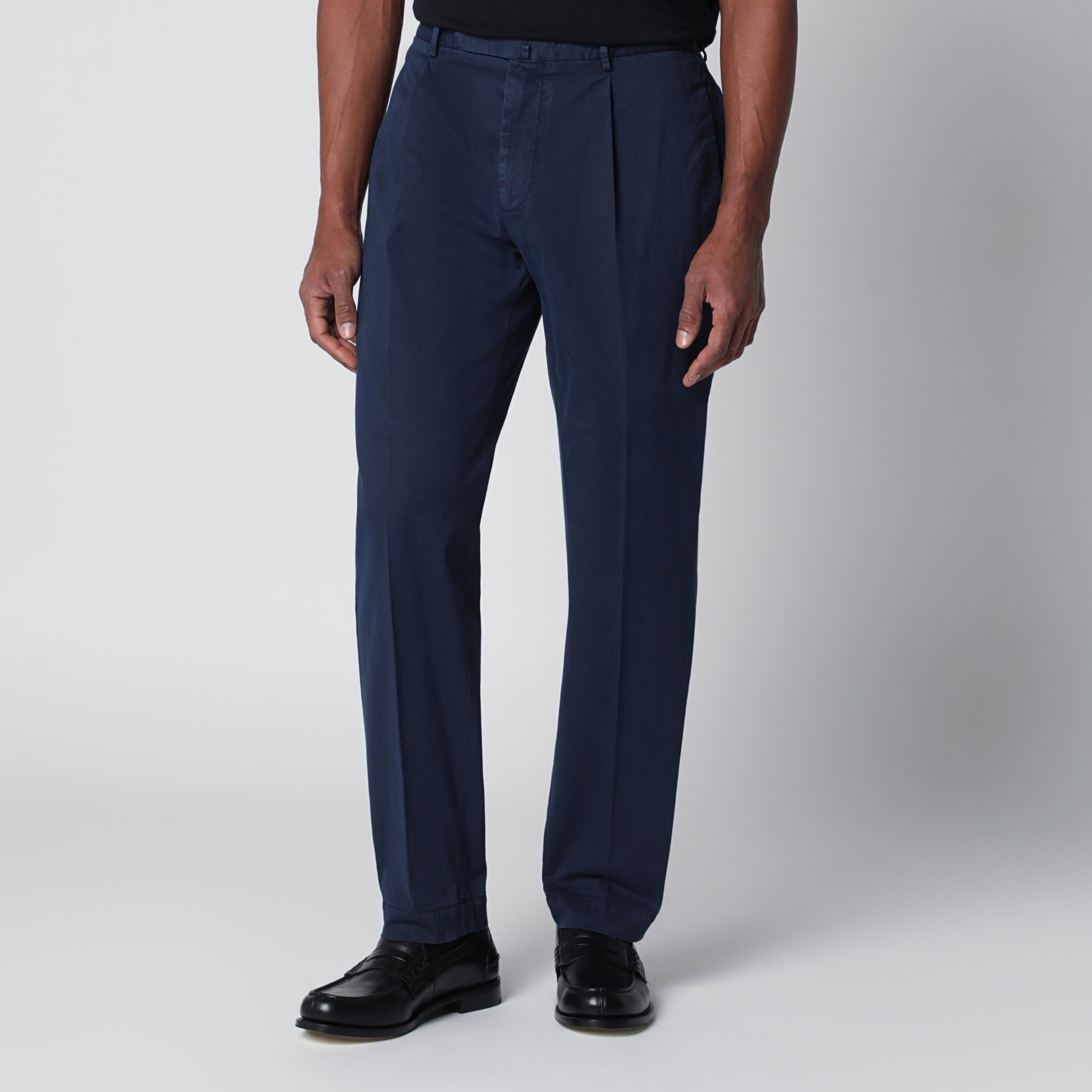 Pantalone blu in cotone