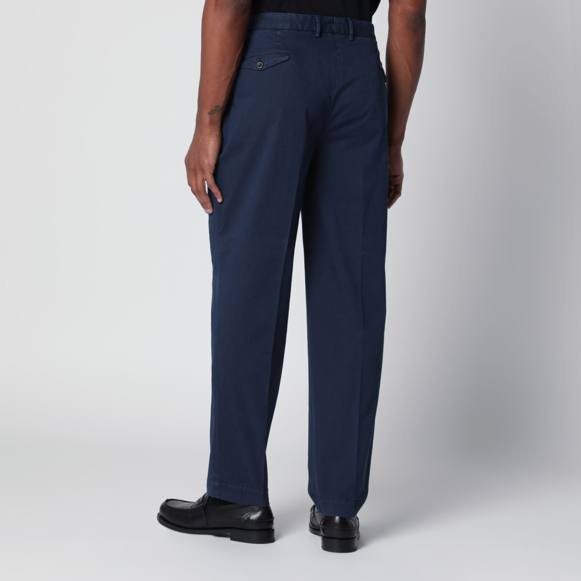 Pantalone blu in cotone