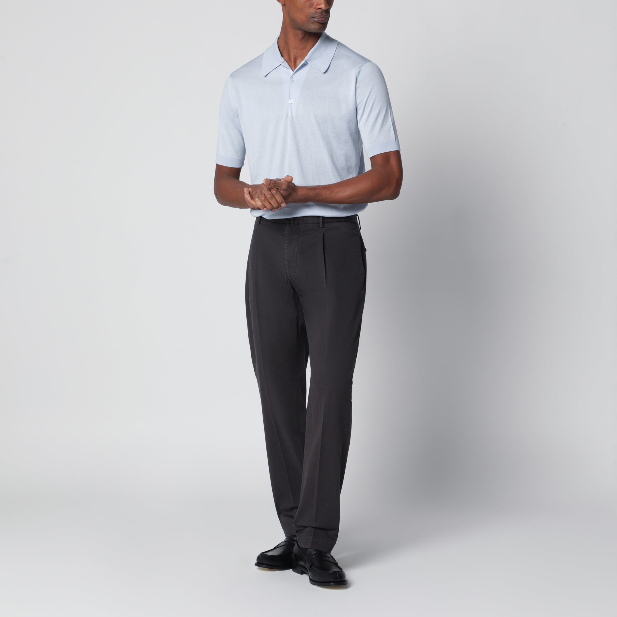 Black cotton trousers