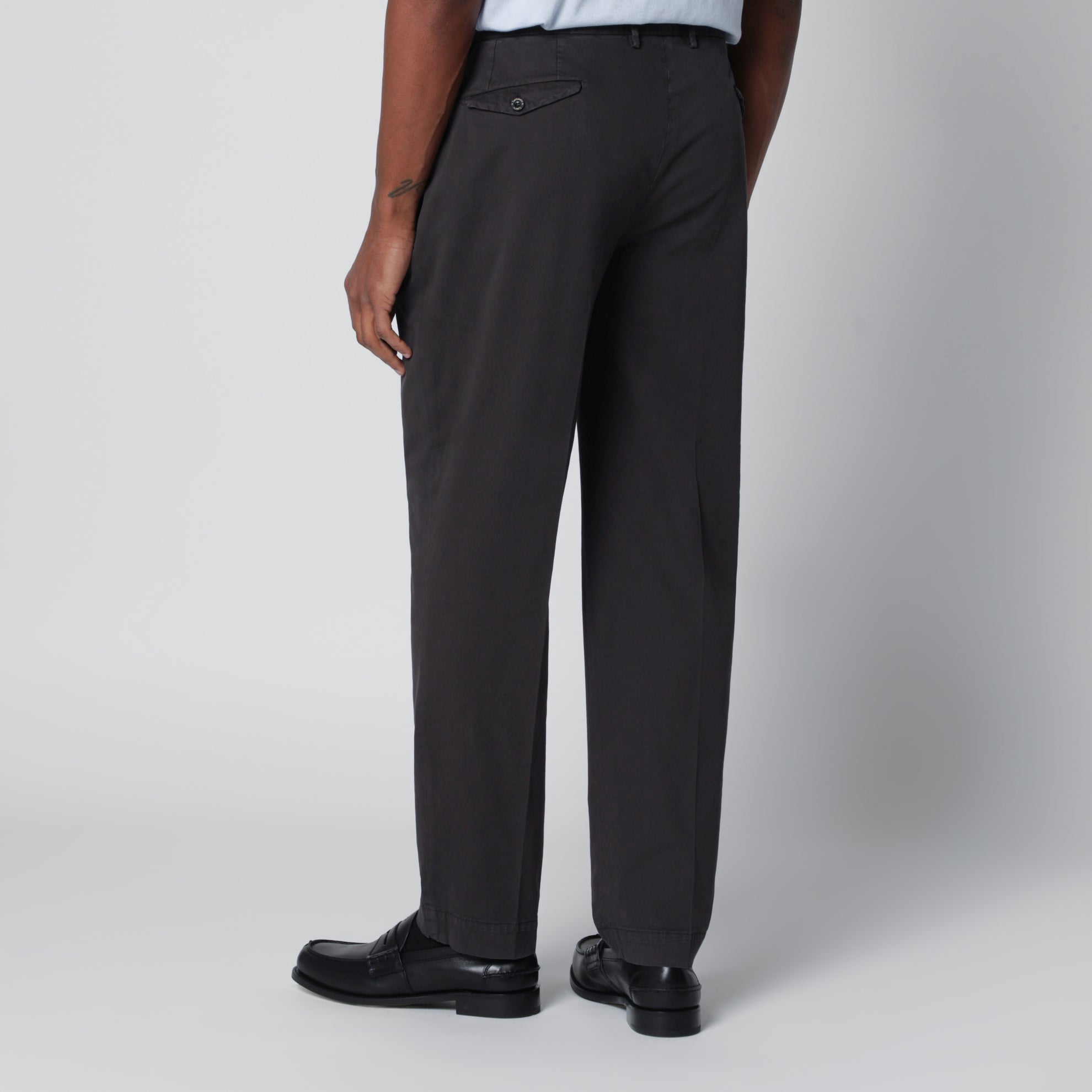 Black cotton trousers