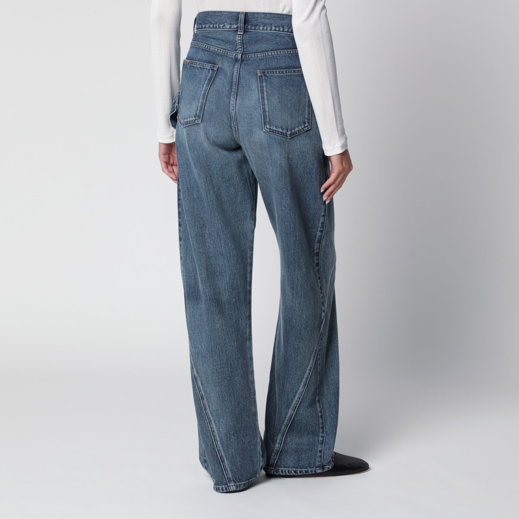 Jean workwear bleu moyen en denim