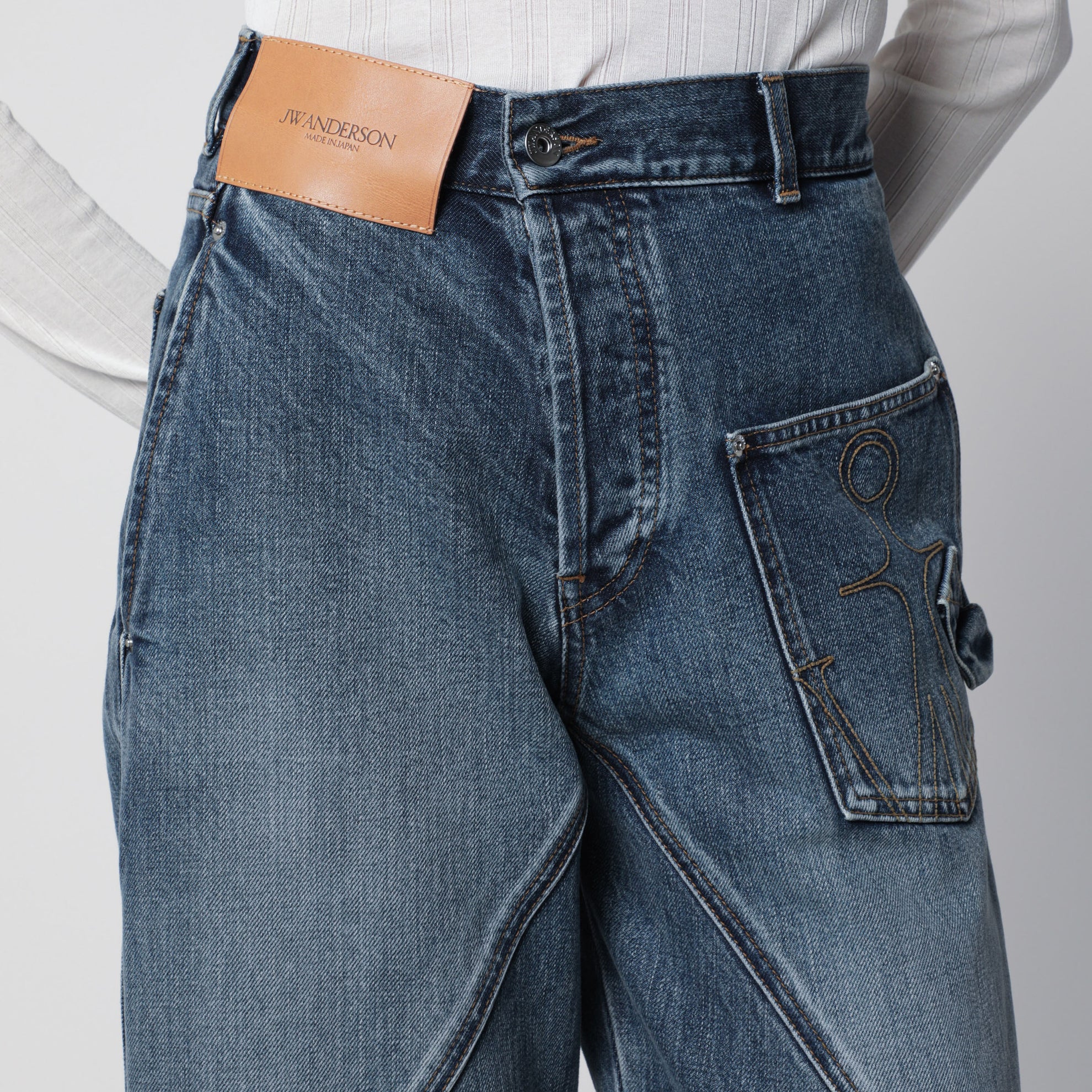 Jean workwear bleu moyen en denim