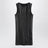 Débardeur Razor Pleat en jersey stretch de polyester noir