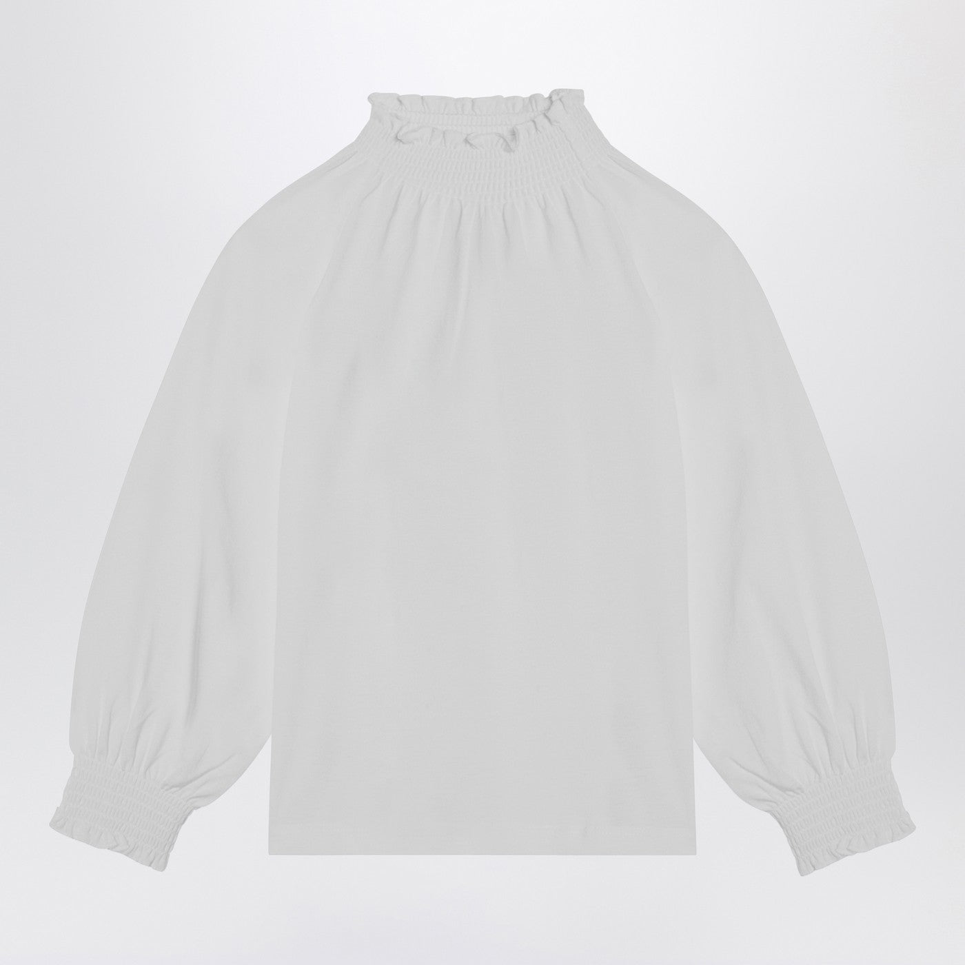 Weiße Baumwollbluse