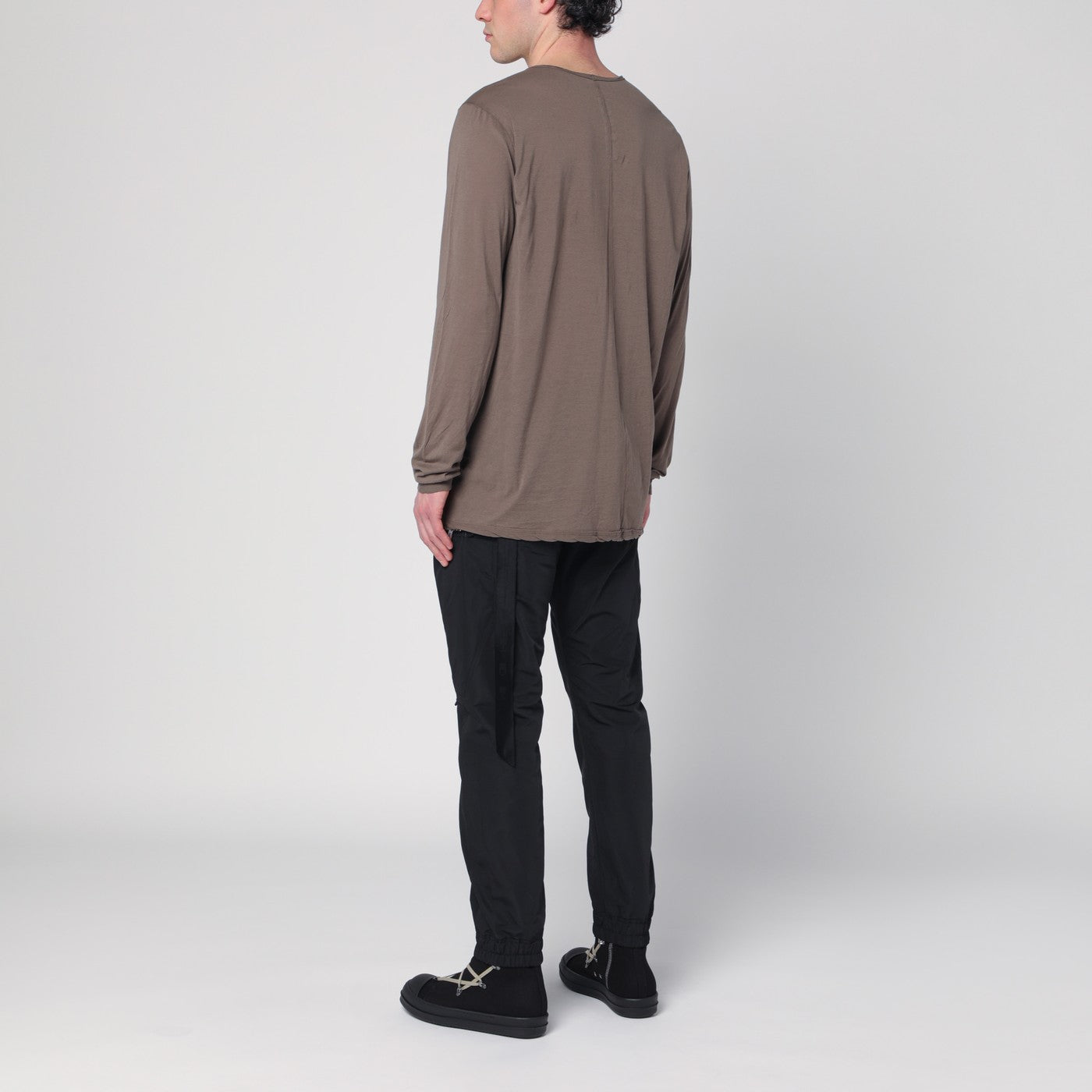 Dust-coloured T-shirt in cotton