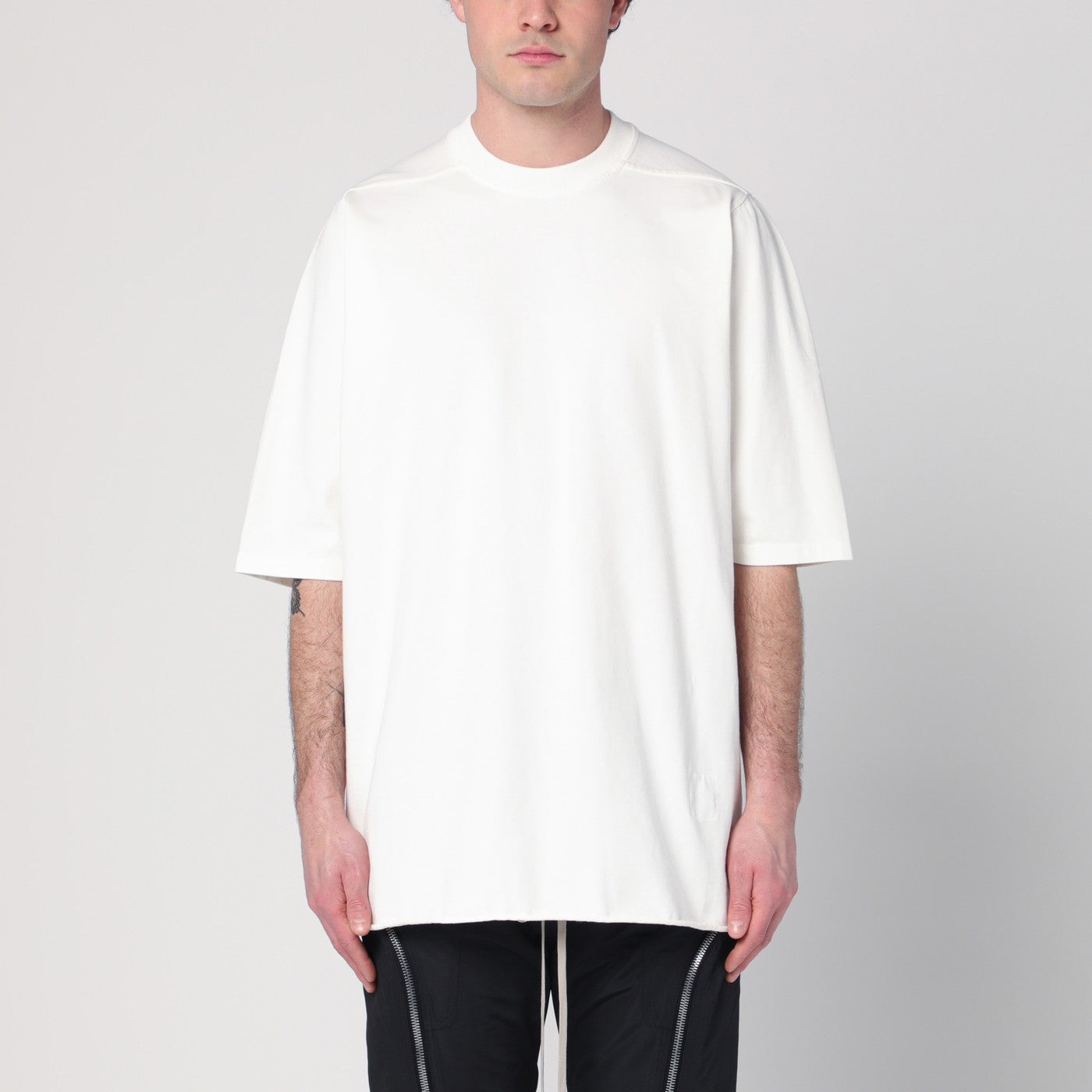 T-shirt oversize blanc en coton