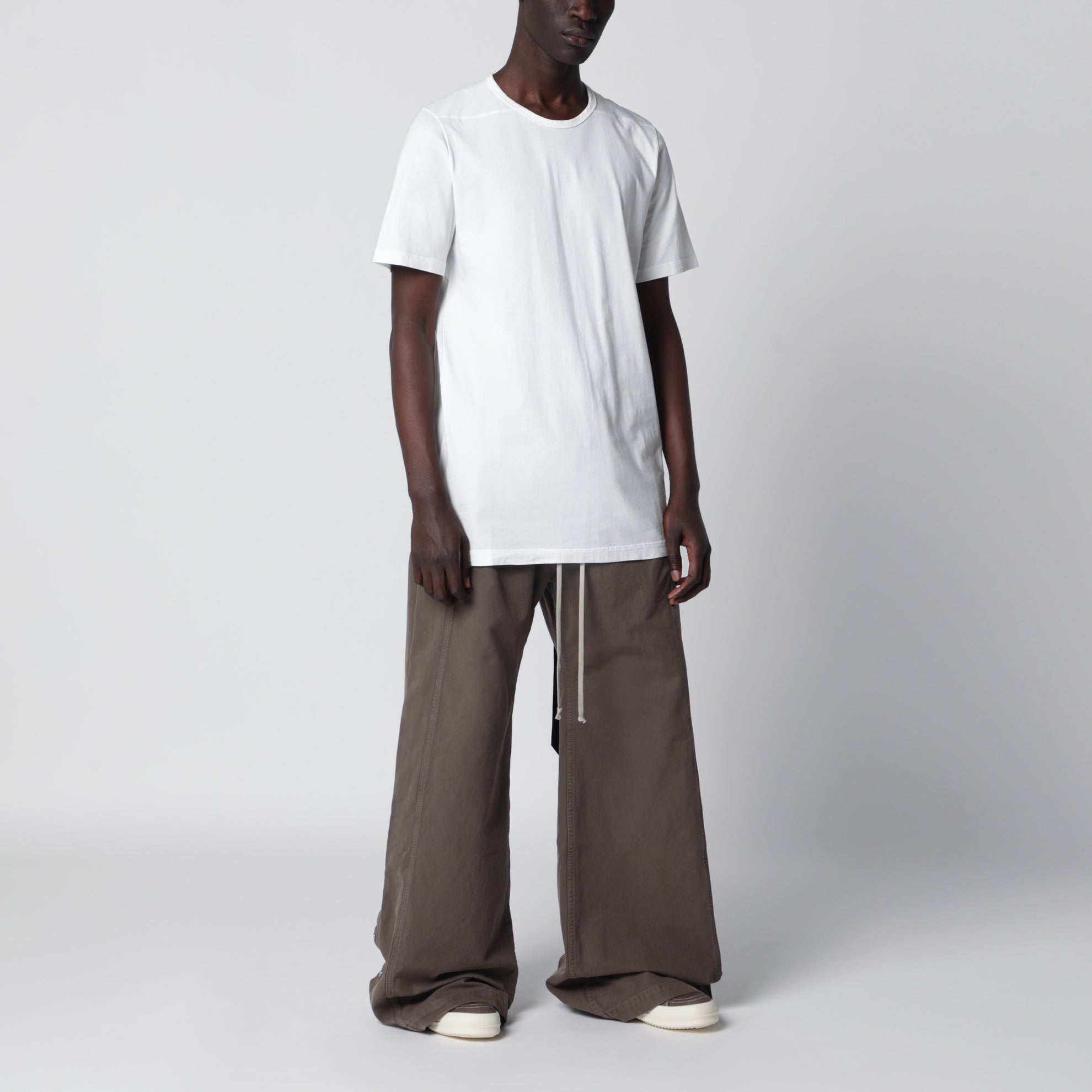 Temple Level T cotton jersey T-shirt in milk