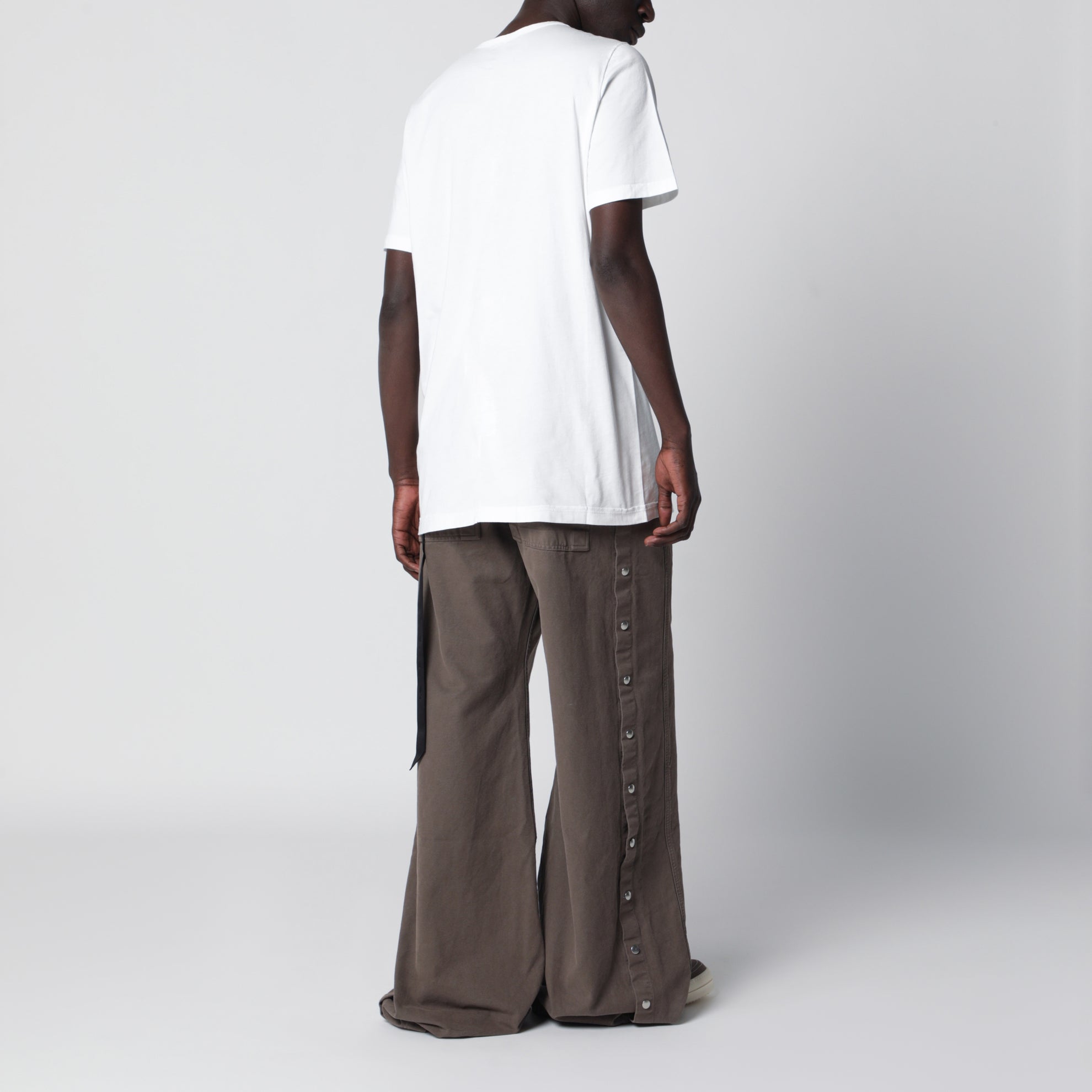 Temple Level T cotton jersey T-shirt in milk