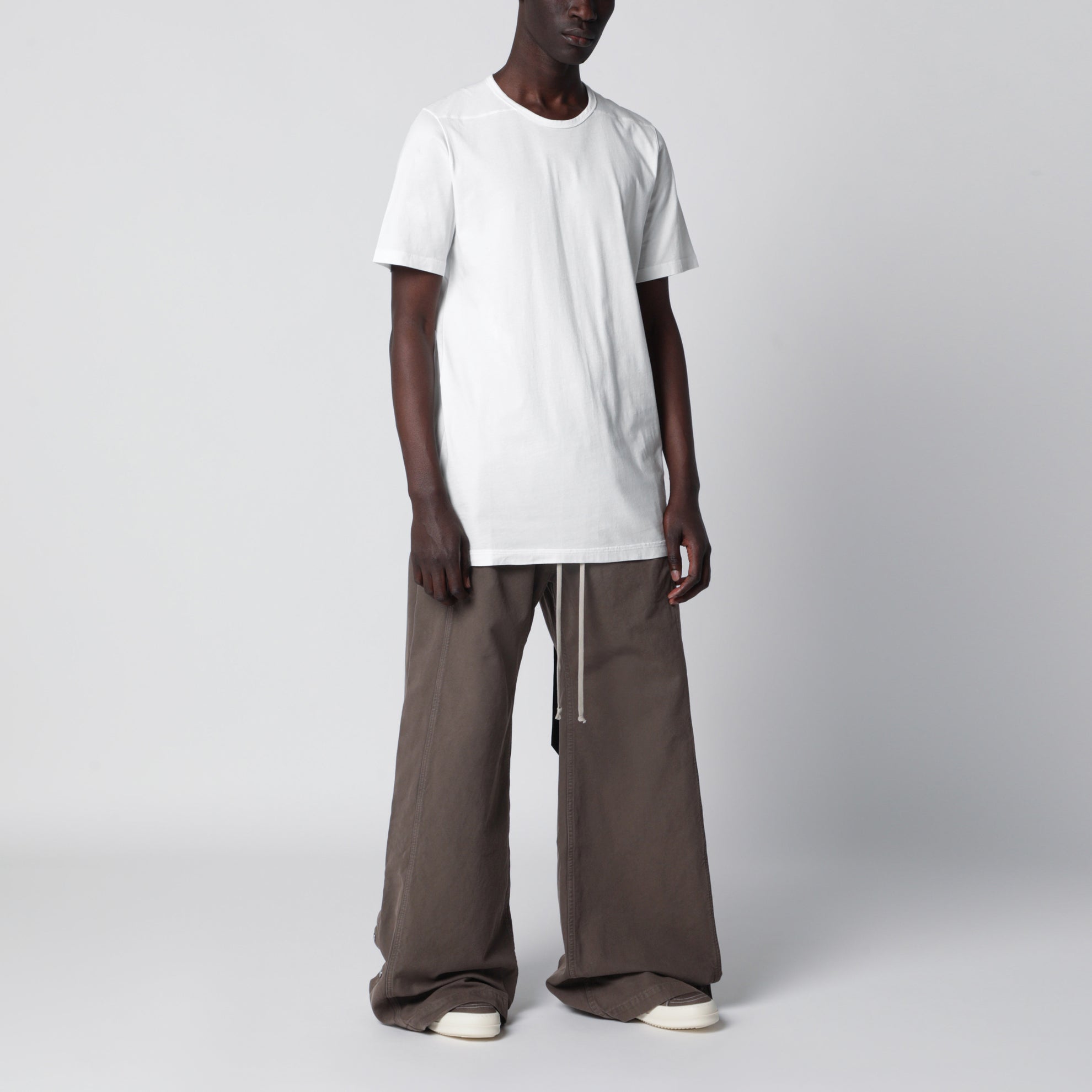Temple Wide Pusher trousers in mud color