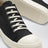 Temple Low Sneakers in black/milk white denim