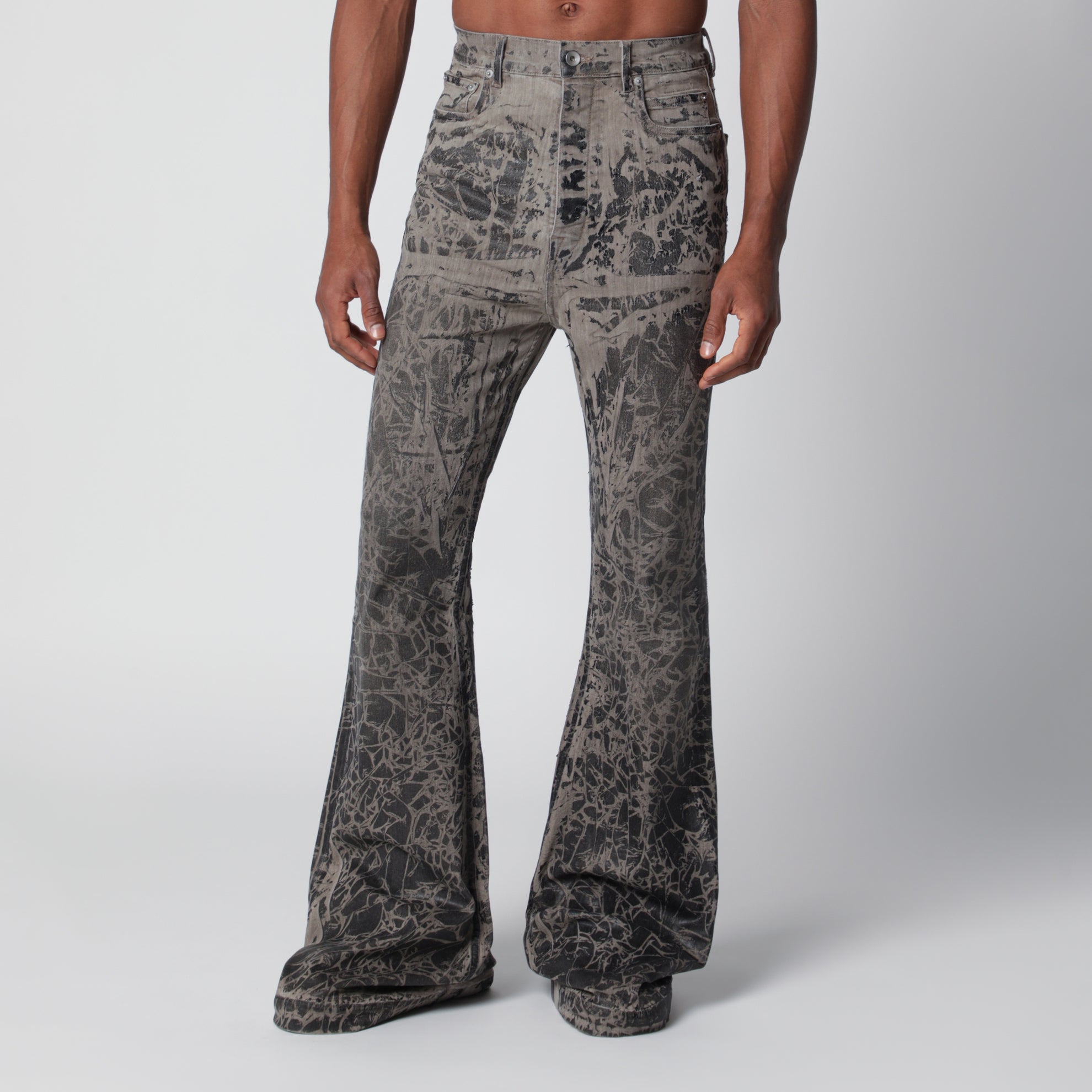 Jean Concordians Bolan Bootcut taille haute en denim noir