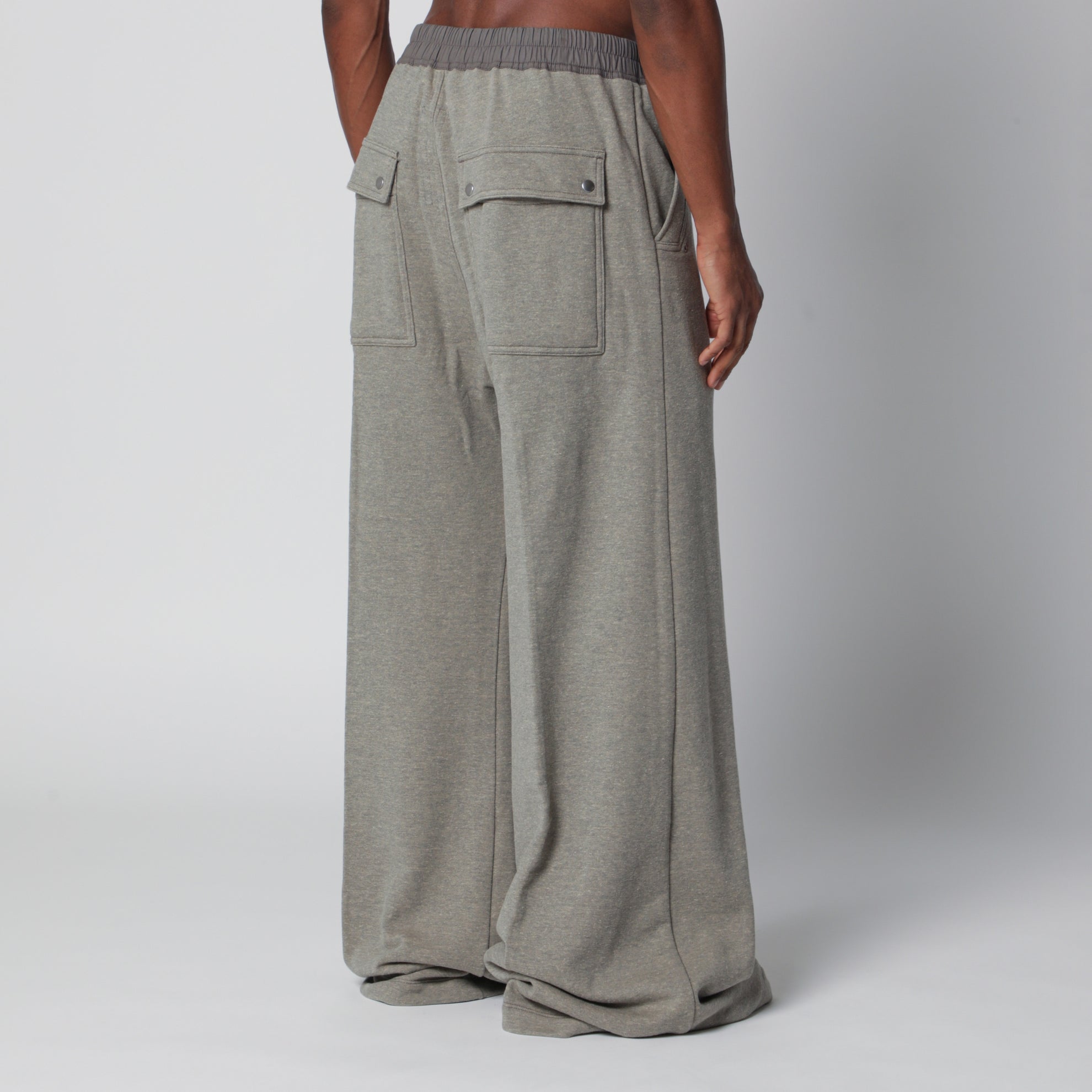 Geth Belas Weite Hose aus Baumwolljersey, grau