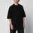 T-shirt Jumbo oversize nera in cotone