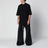T-shirt Jumbo oversize nera in cotone