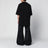 T-shirt Jumbo oversize nera in cotone
