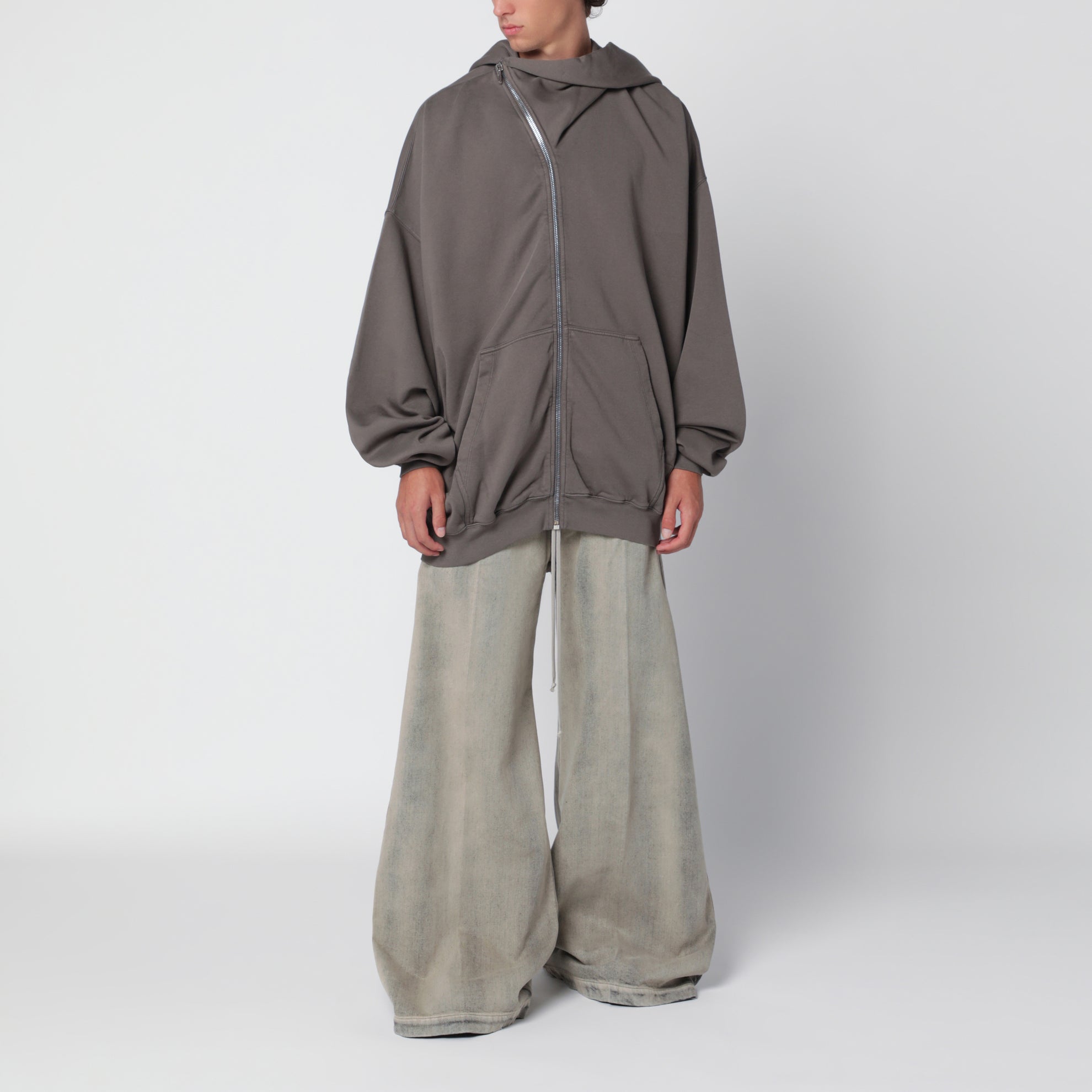 Felpa Mountain Hunter gravel in cotone