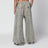 Camicia oversize in denim délavé grigio minerale