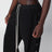 Pantaloni Pusher neri in cotone