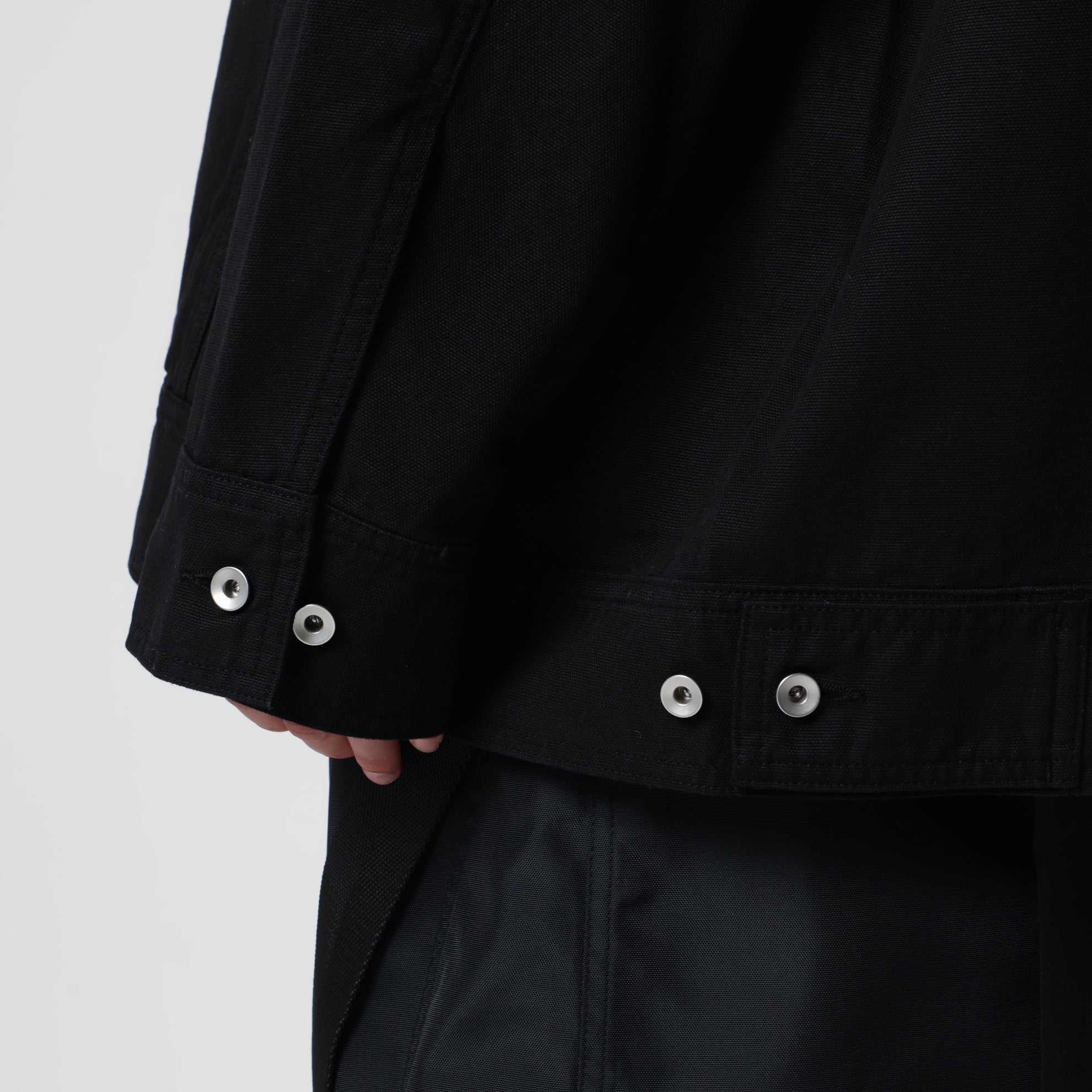 Black oversized jacket in cotton