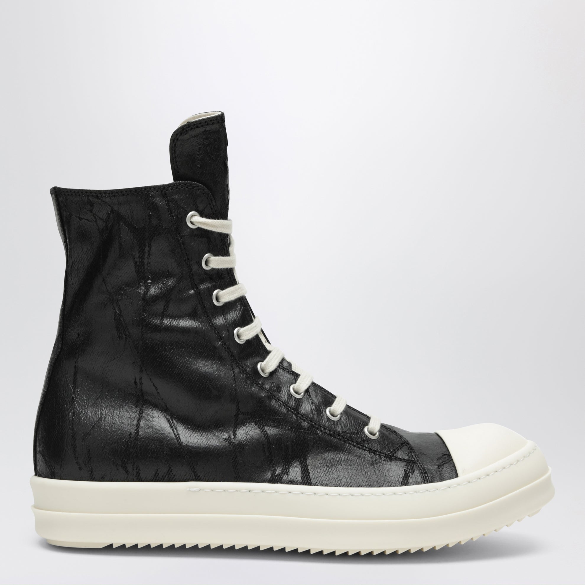 Sneakers Tower nere/bianco latte in denim Megacrust