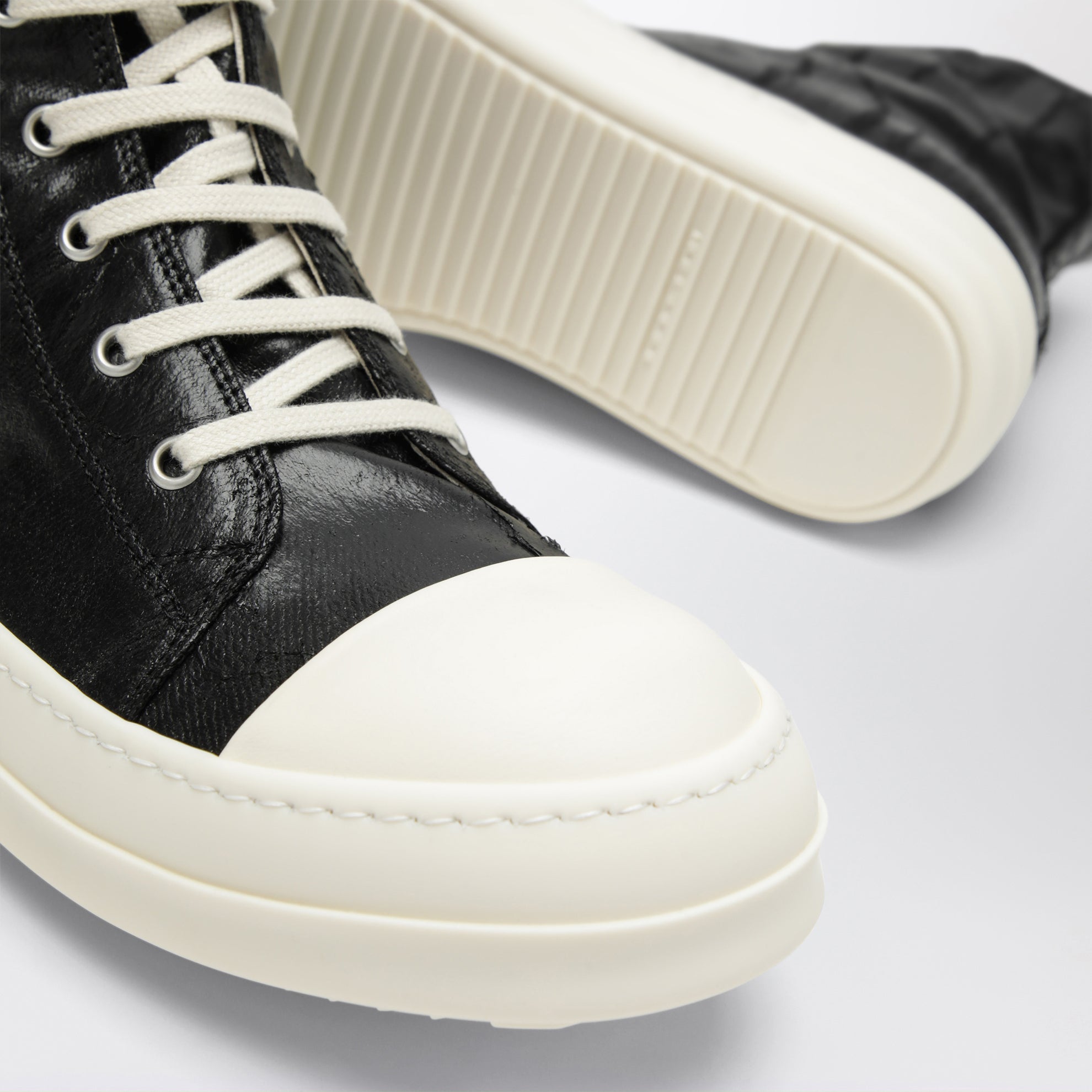Sneakers Tower nere/bianco latte in denim Megacrust