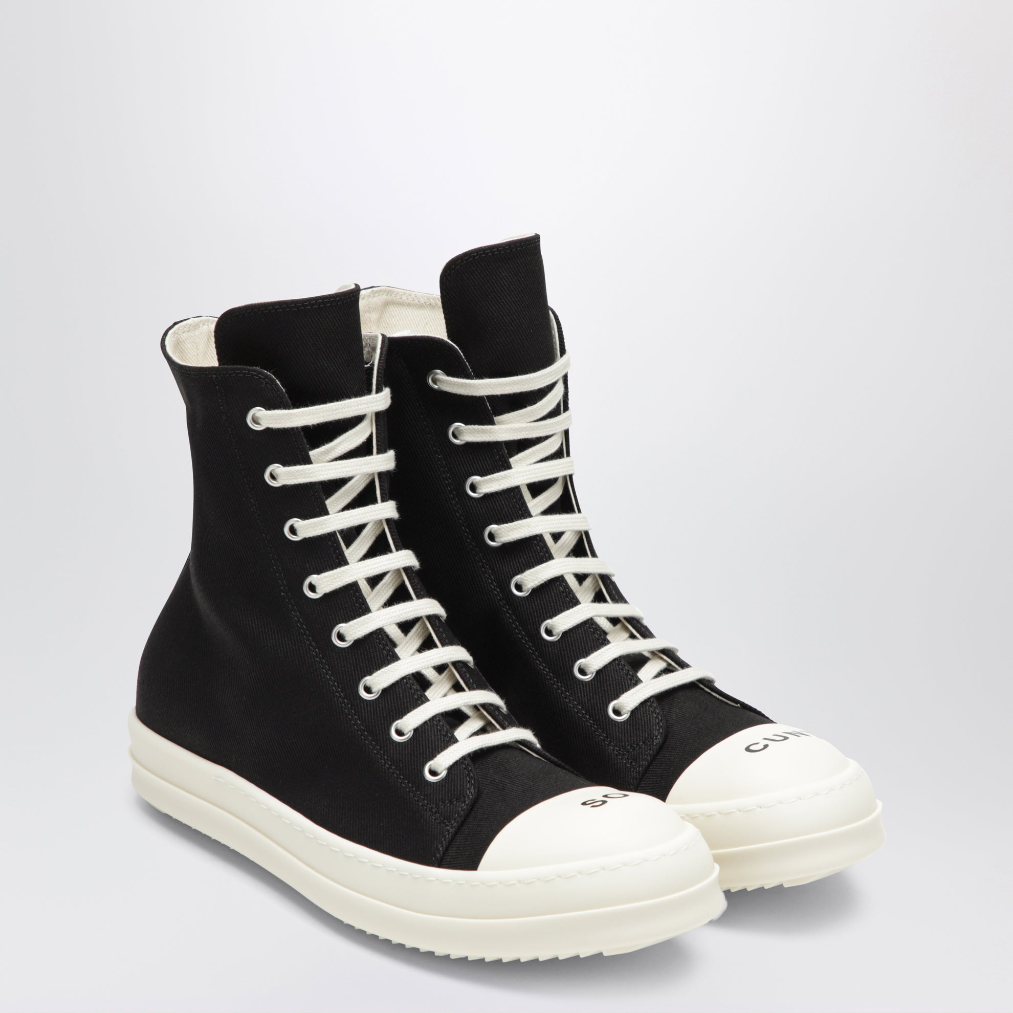 Sneaker Tower nere/bianco latte "So Cunt"