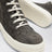 Sneakers Tower gris poussière/blanc lait effet velours