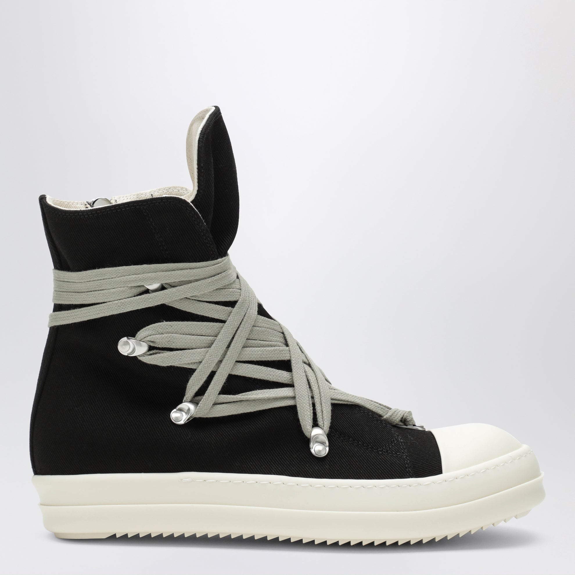 Baskets Megalace noires en denim