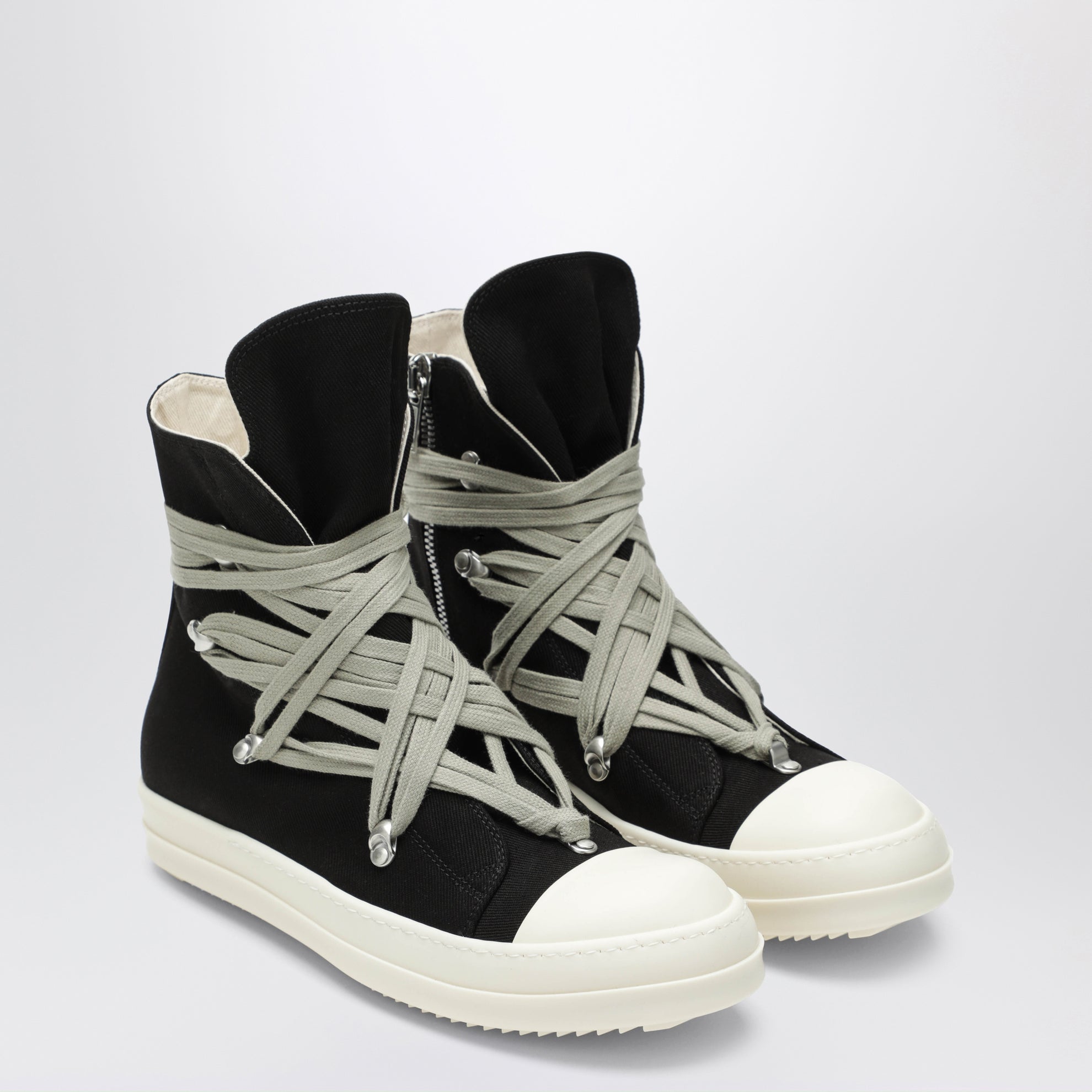 Baskets Megalace noires en denim