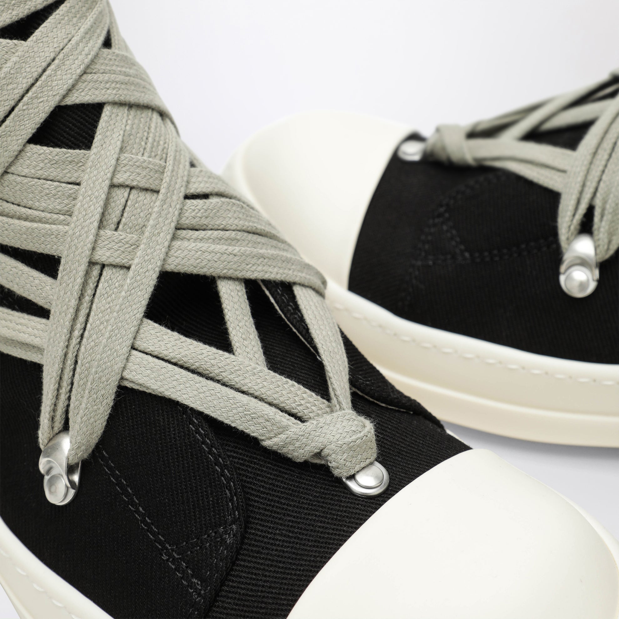 Baskets Megalace noires en denim