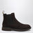 Brown suede ankle boots
