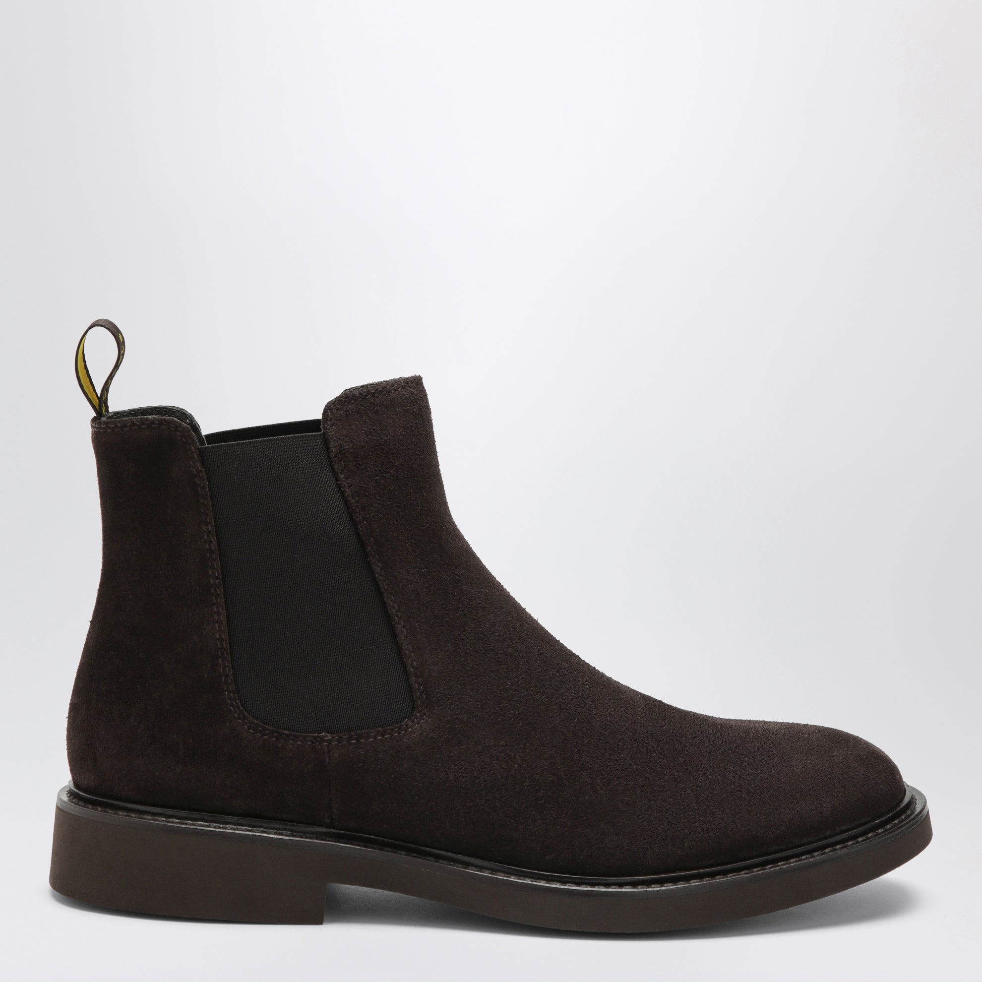 Brown suede ankle boots