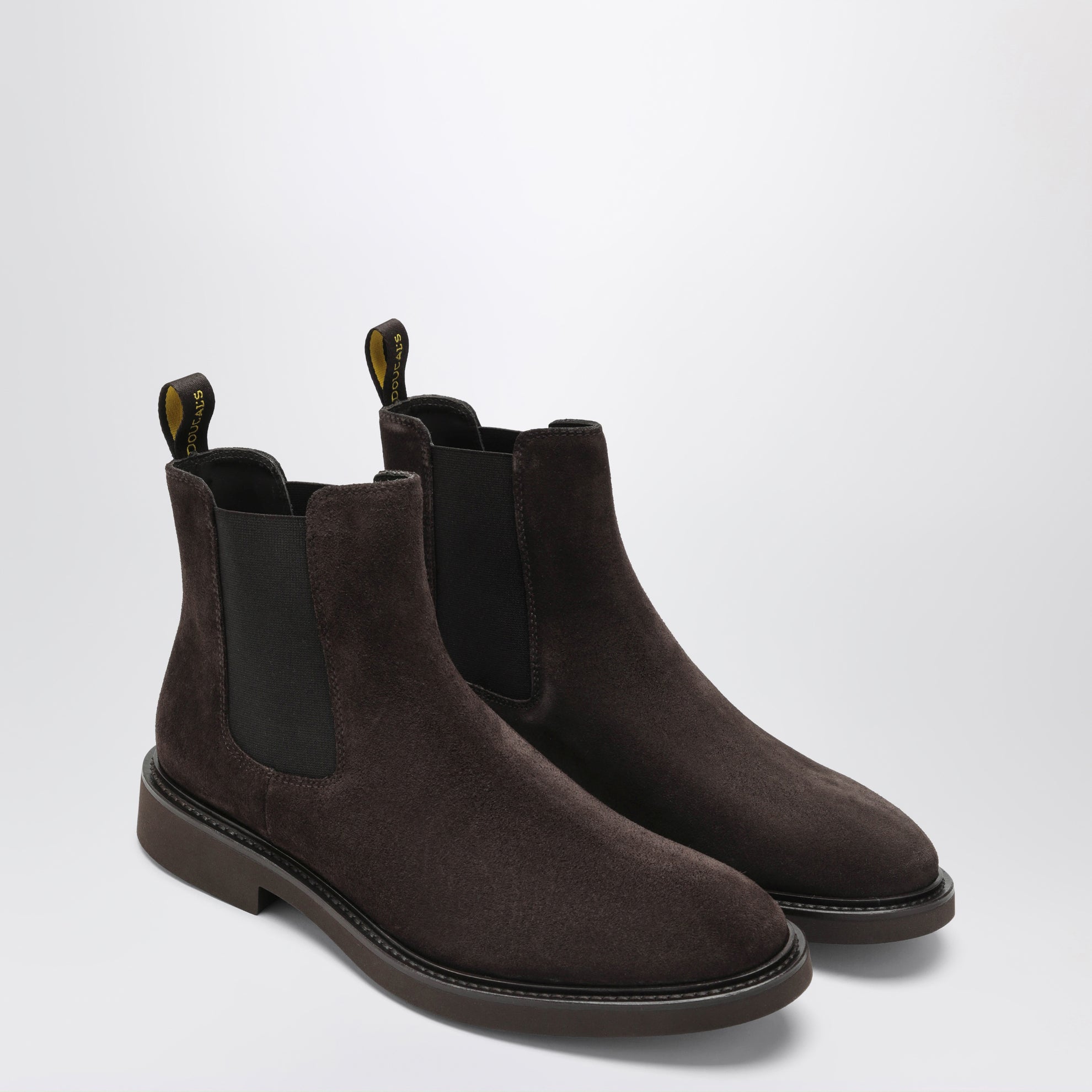 Brown suede ankle boots
