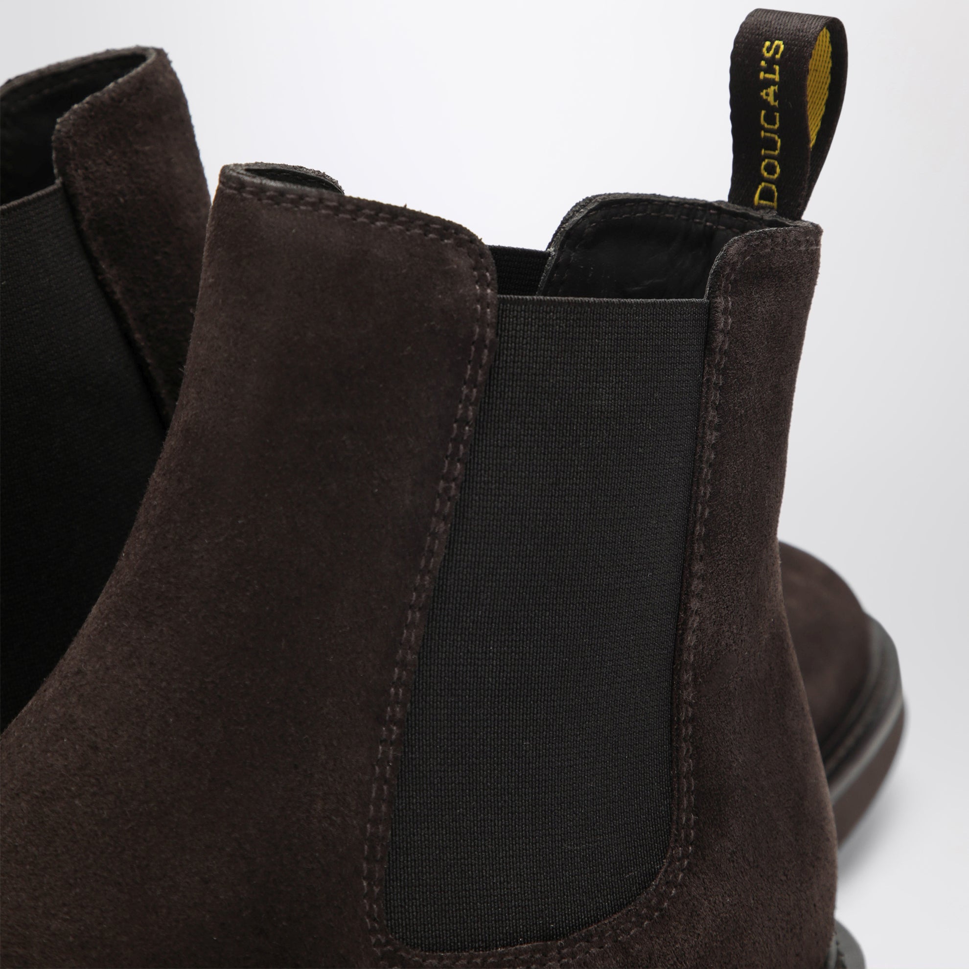 Brown suede ankle boots
