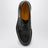 Stringata nera in pelle