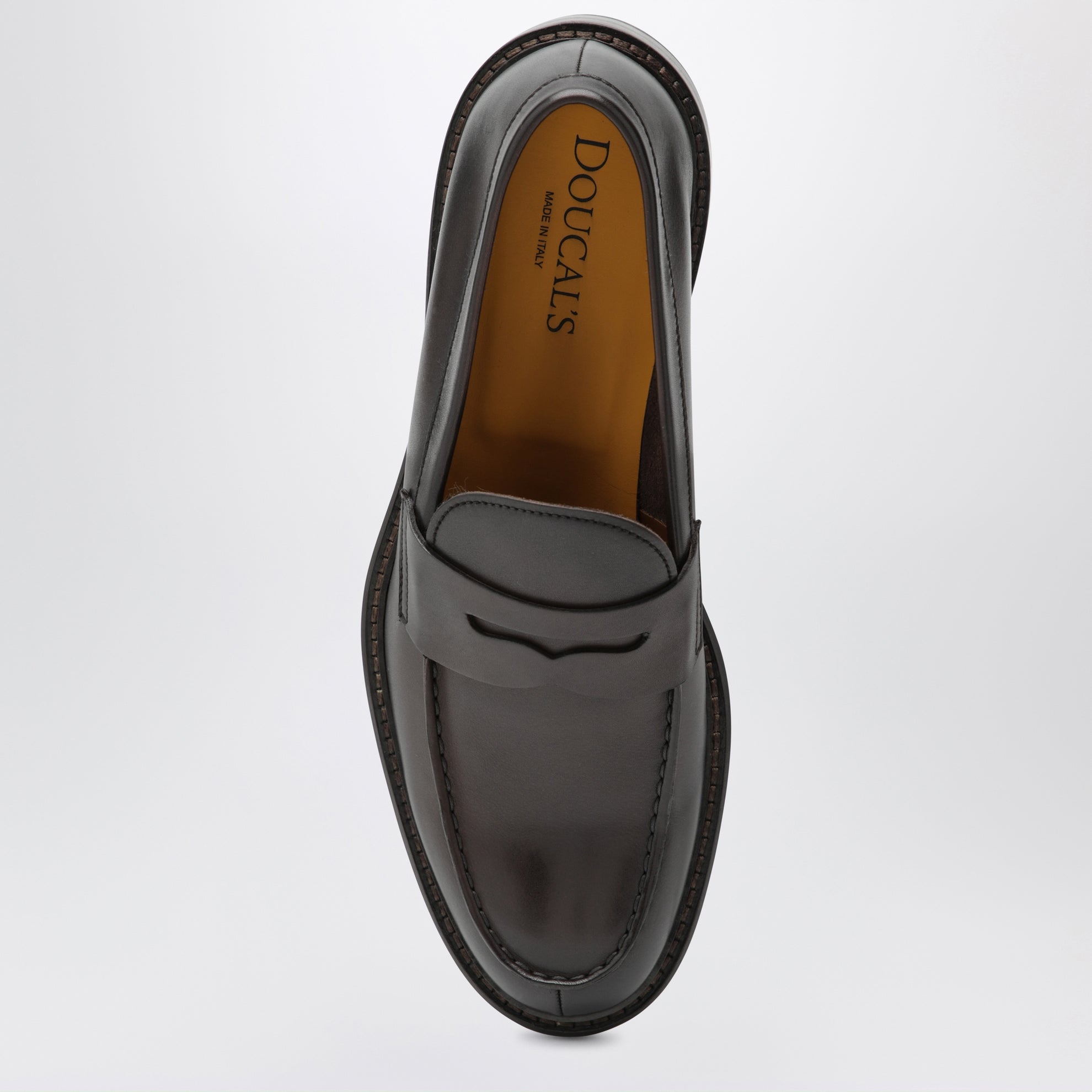 Braune Penny-Loafer aus Leder