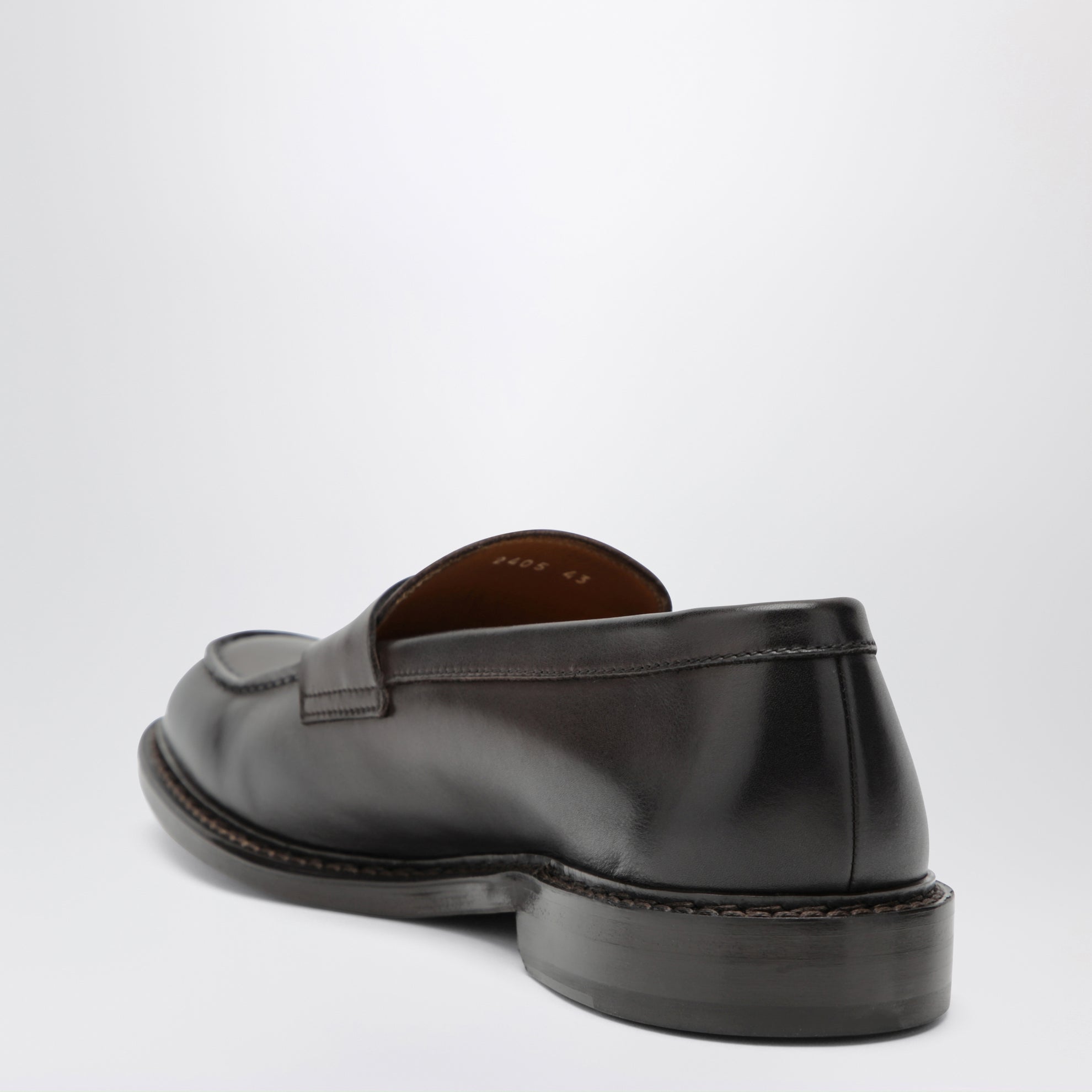 Braune Penny-Loafer aus Leder