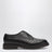 Dark brown leather Derby shoes with brogue detailing