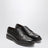Dark brown leather Derby shoes with brogue detailing