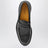 Black leather loafer