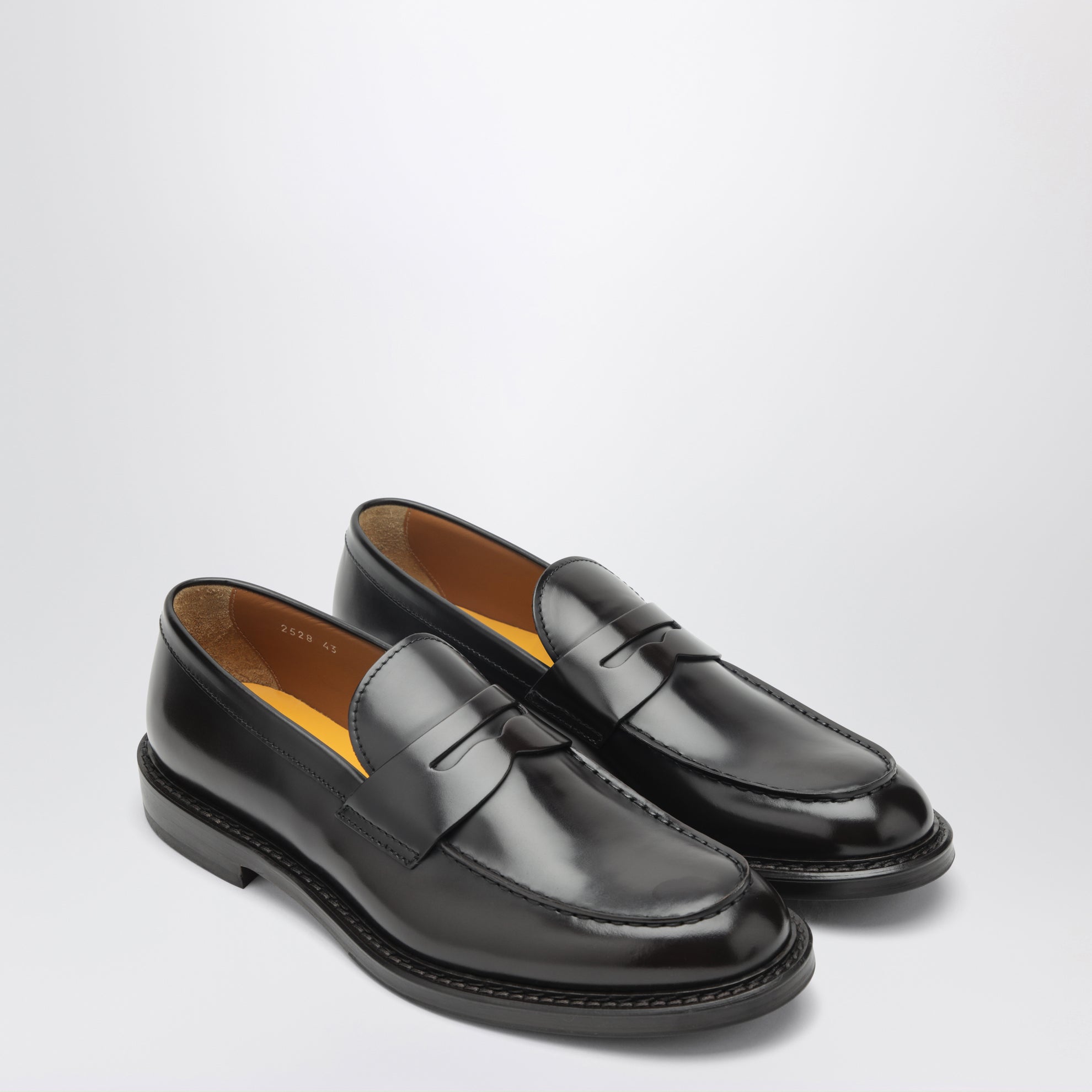 Mocassino Penny ebano in pelle