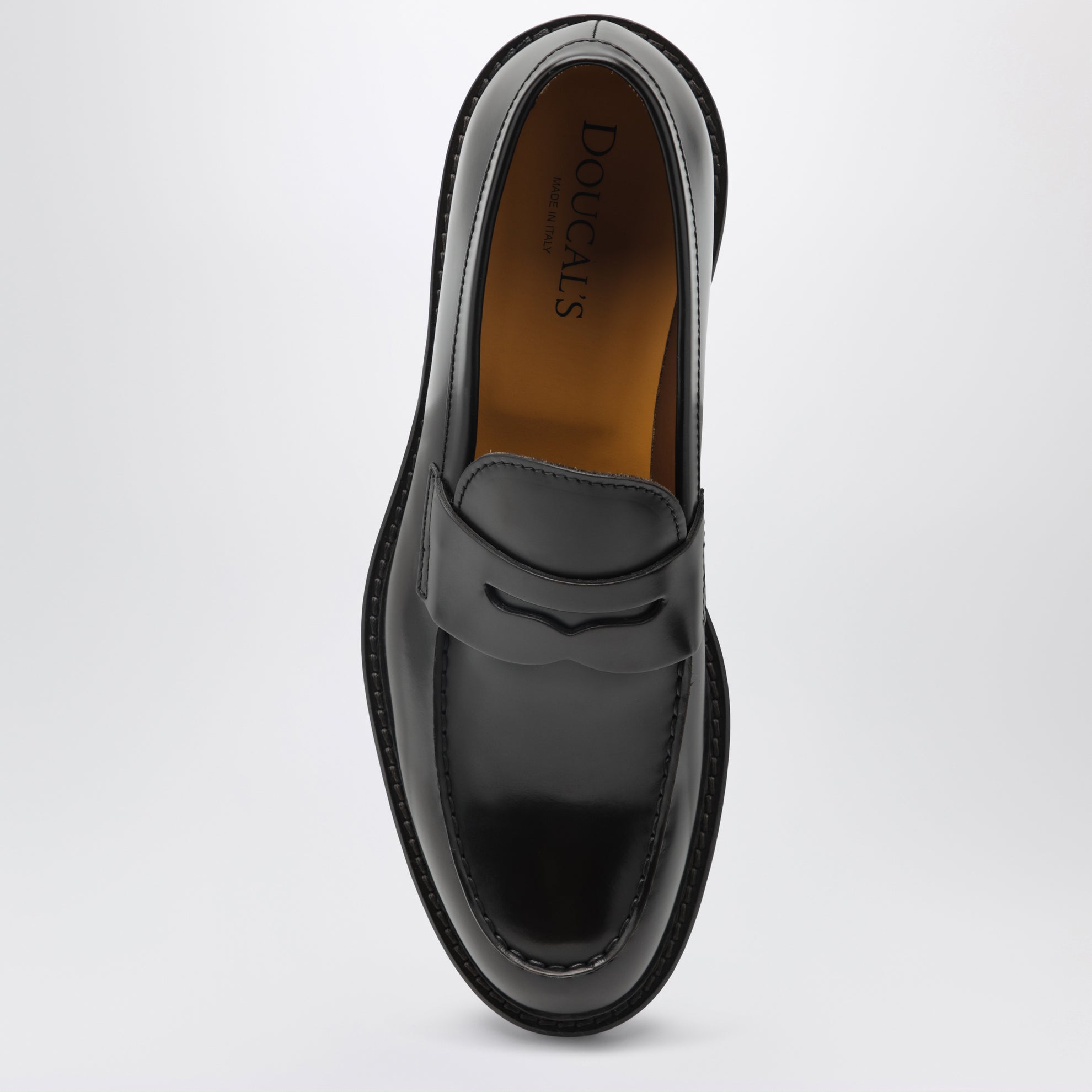 Mocassino Penny ebano in pelle