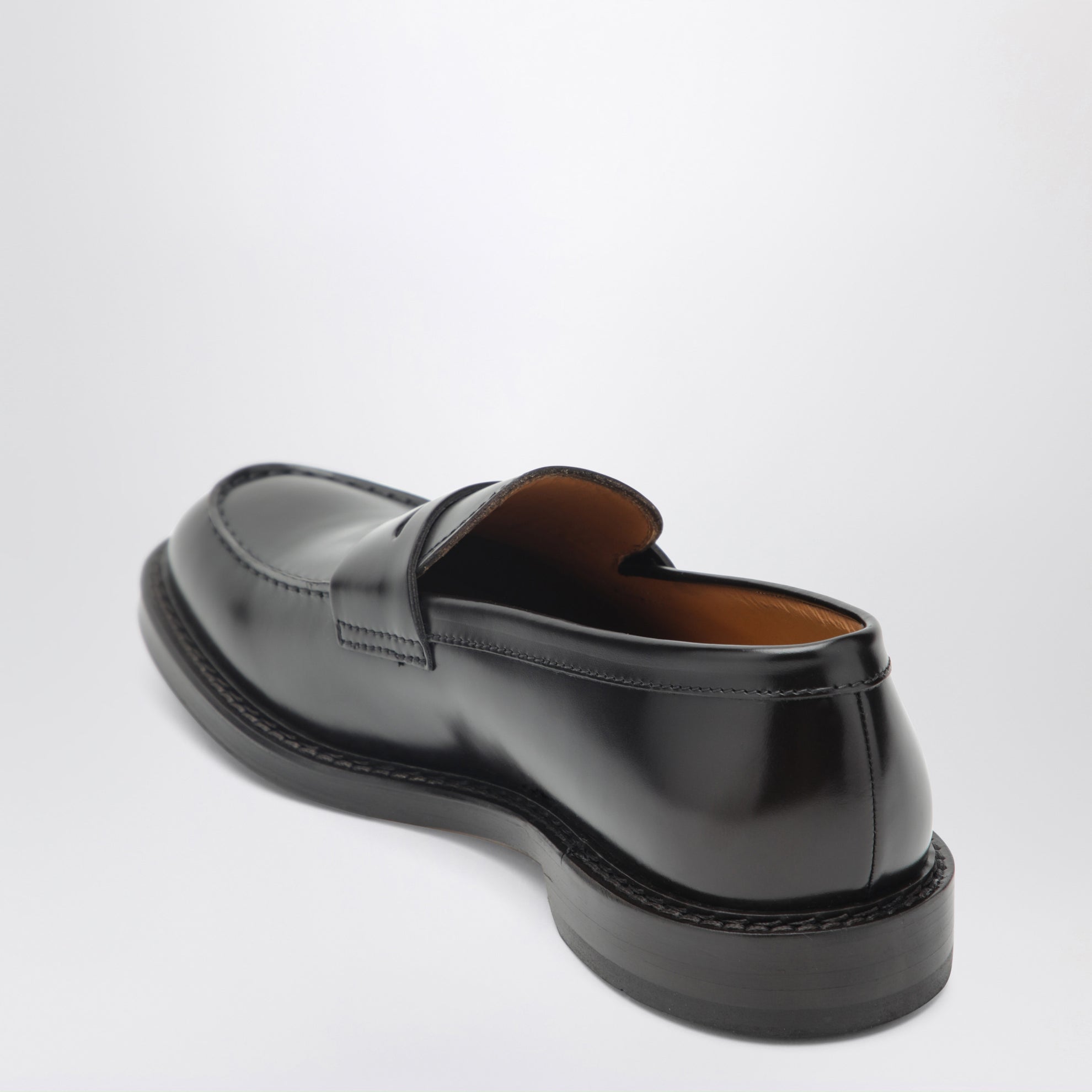 Mocassino Penny ebano in pelle