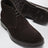Dark brown suede ankle boots