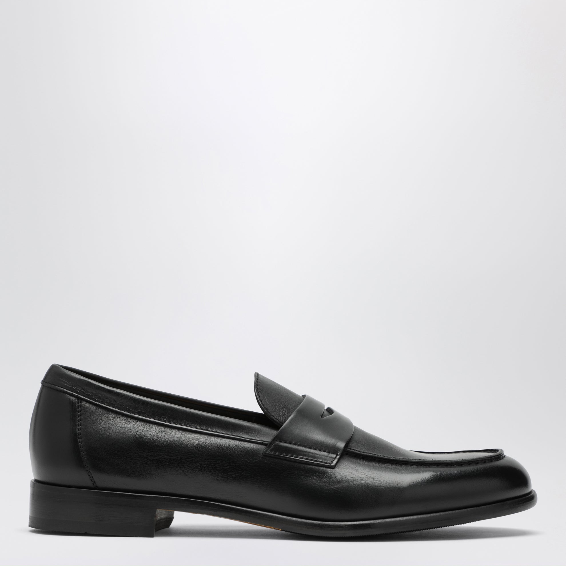 Schwarzer Penny-Loafer aus Leder