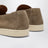 Mocassins beige en cuir suédé