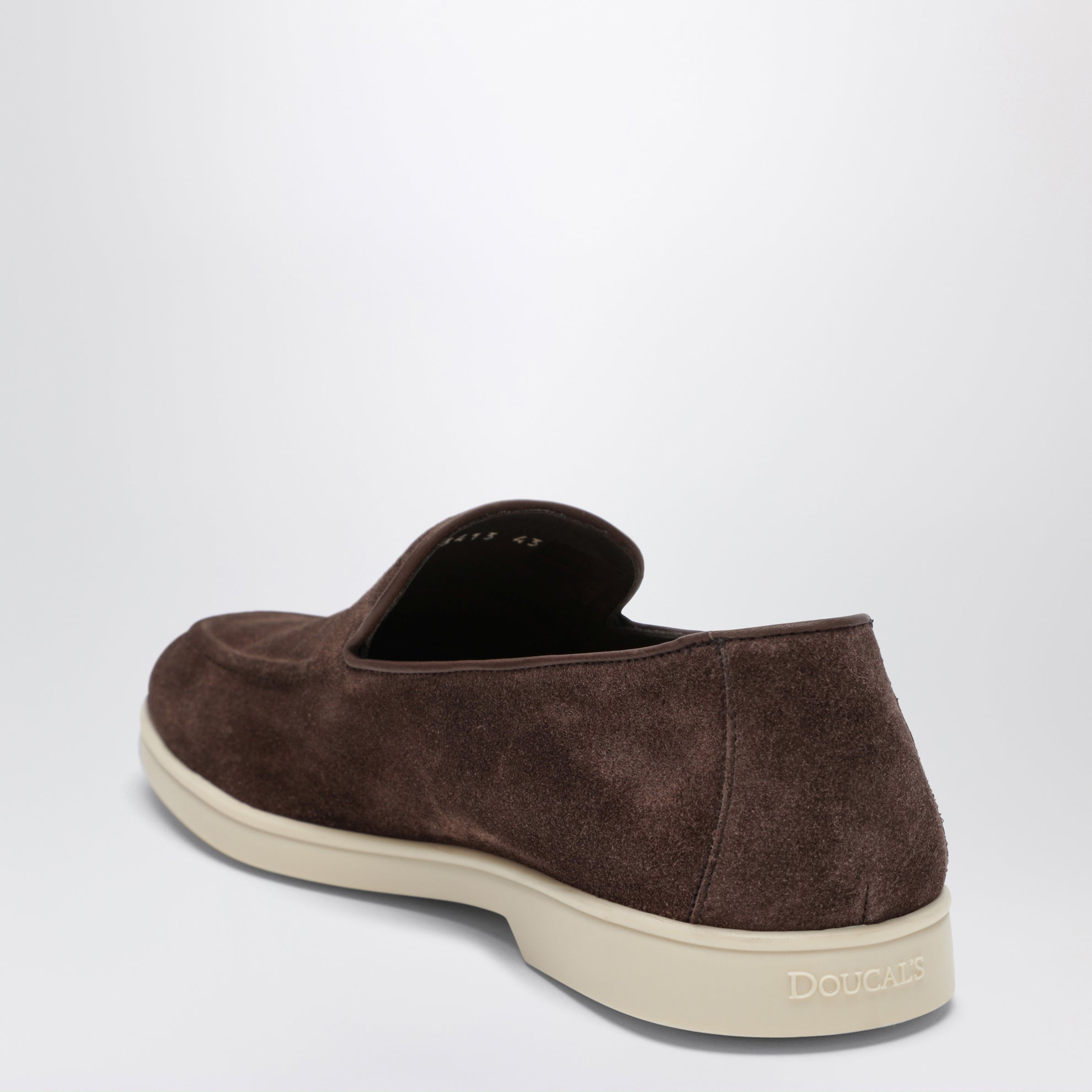 Brown suede loafers