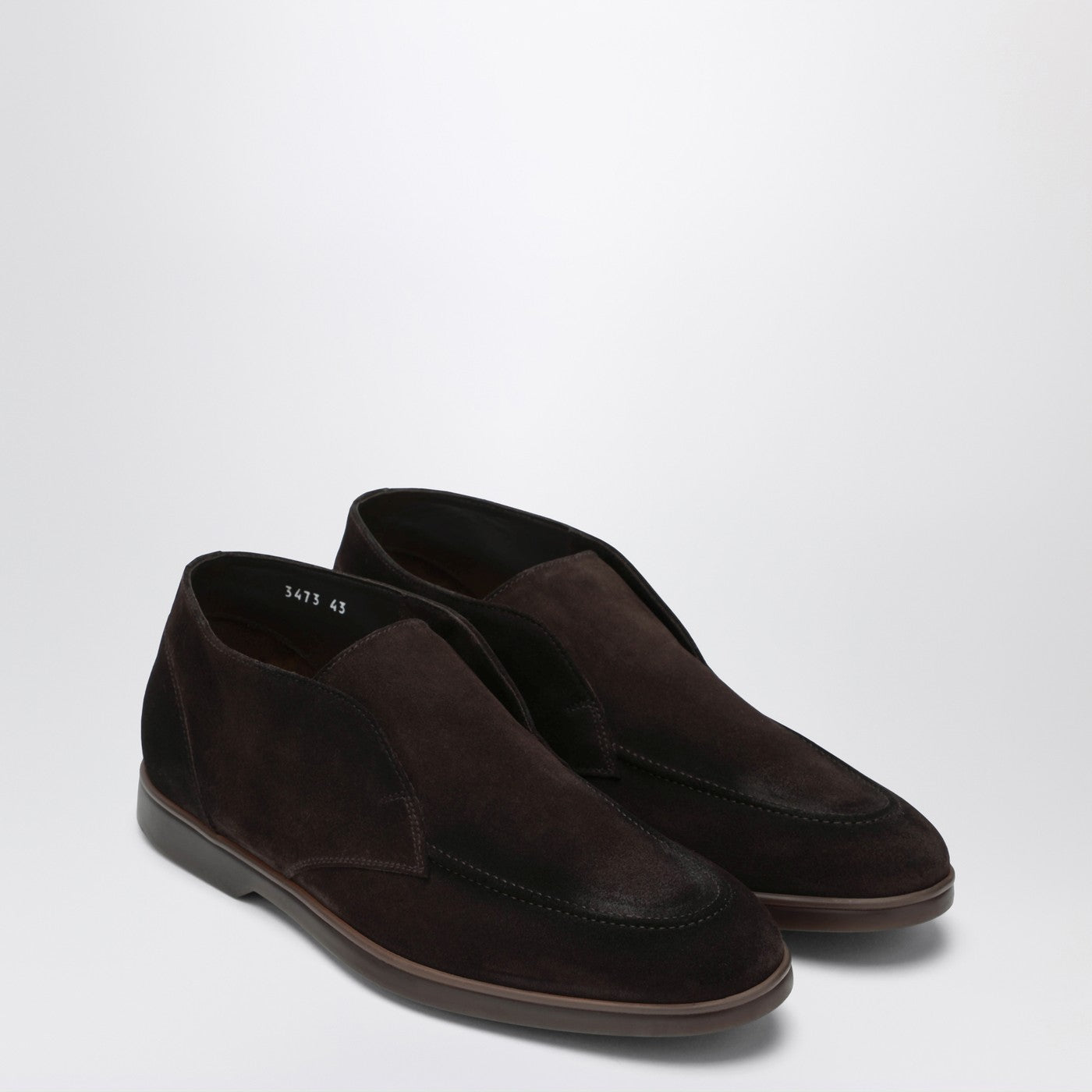 Desert boot senza lacci in suede marrone
