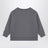 Grey cotton blend crew-neck sweatshirt
