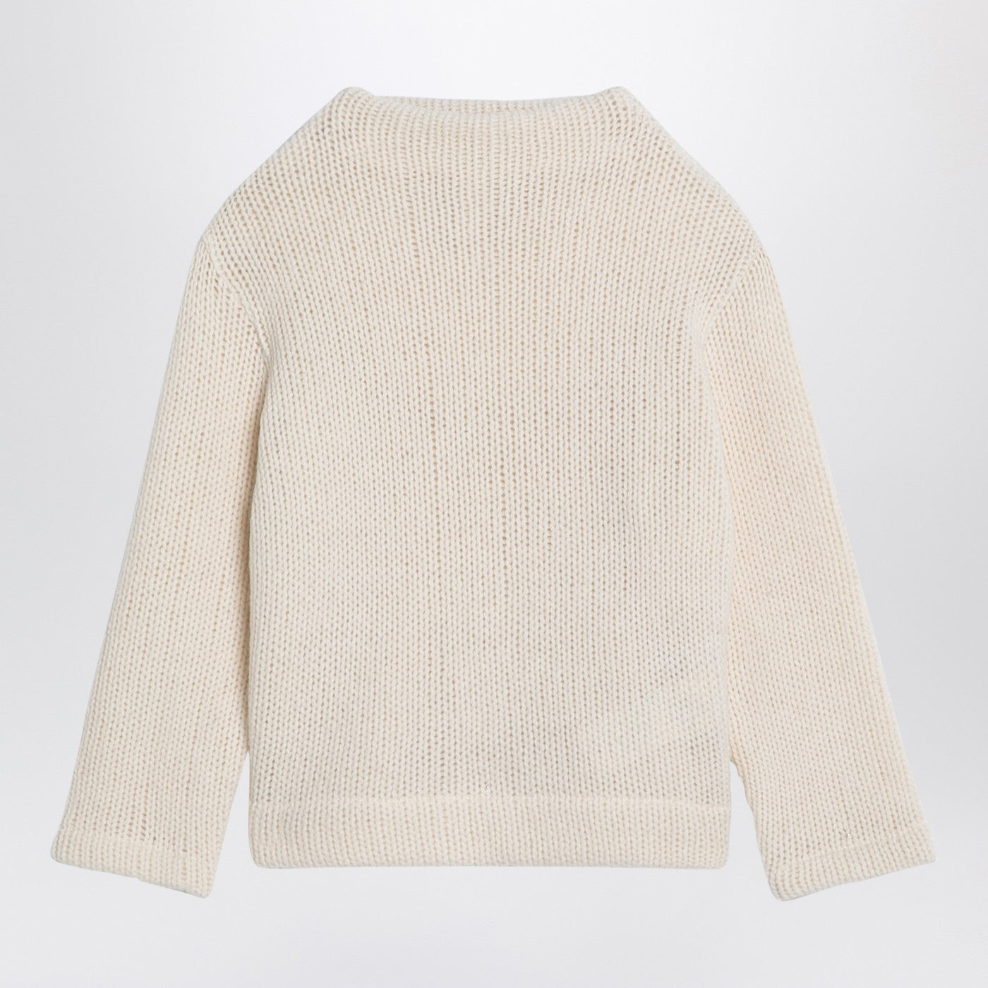Pull ivoire en laine mélangée
